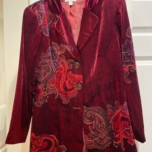 Elegant Velvet Women's Jacket